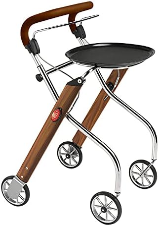 Trust Care Let\'s Go In 4 Wheel Rollator - Teak