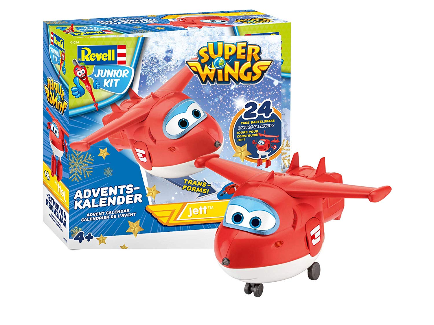 Revell Junior Kit 01024 Super Wings Advent Calendar, Jett Tv Series Buildin