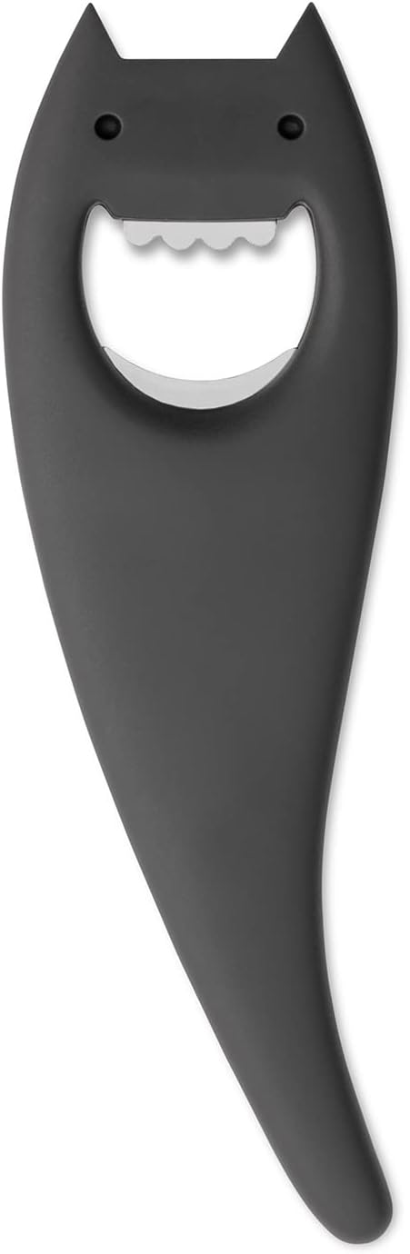 A di Alessi Diabolix Bottle Opener, Black Anthracite, (ABC01 B)
