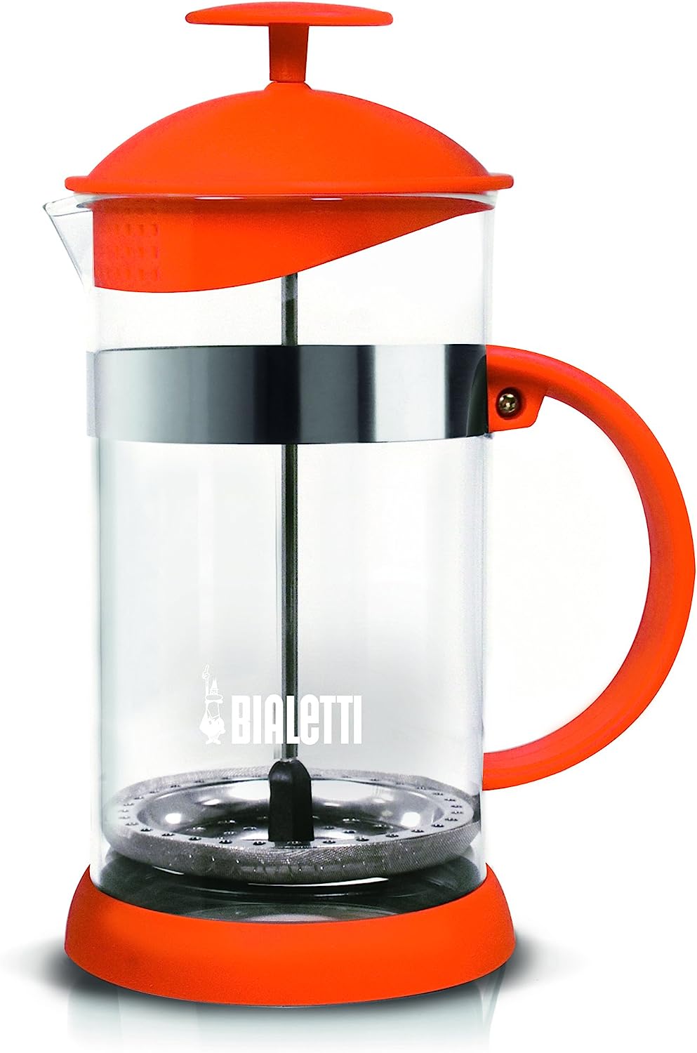 Bialetti 0006185 Coffee Maker, Glass, Orange, 16 x 11.5 x 22.5 cm