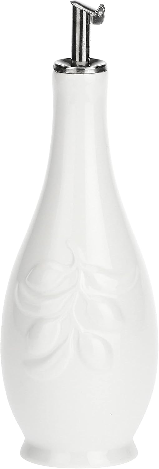 LA PORCELLANA BIANCA la Porcellana Menage Classic Oil Bottle, Porcelain White, 7.5 x 7.5 x 21 cm
