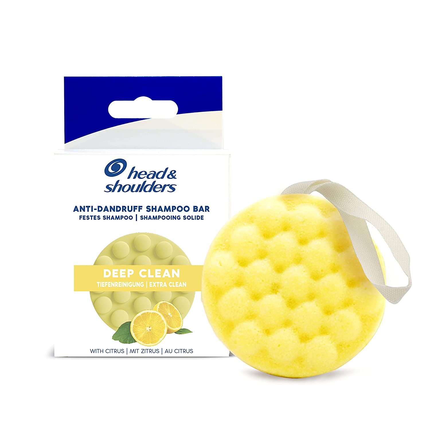 head&shoulders Head & Shoulders Deep Cleansing Solid Anti-Dandruff Shampoo with Citrus 70 g, ‎white