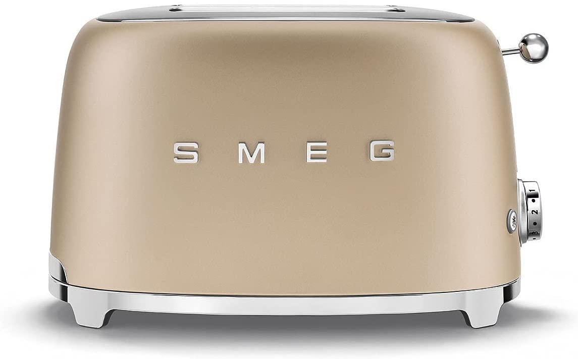 SMEG TSF01CHMEU Champagne Mate Toaster
