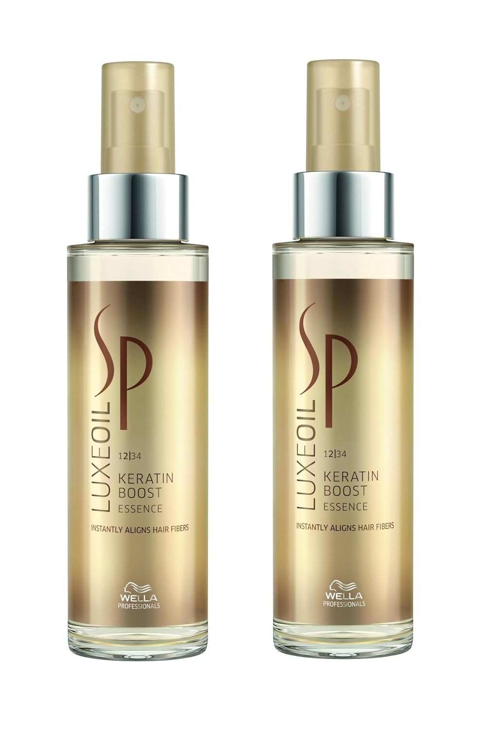 Wella SP System Professional Care Luxe Oil Keratin Boost Essence 100 ml Unscented Pack of 2