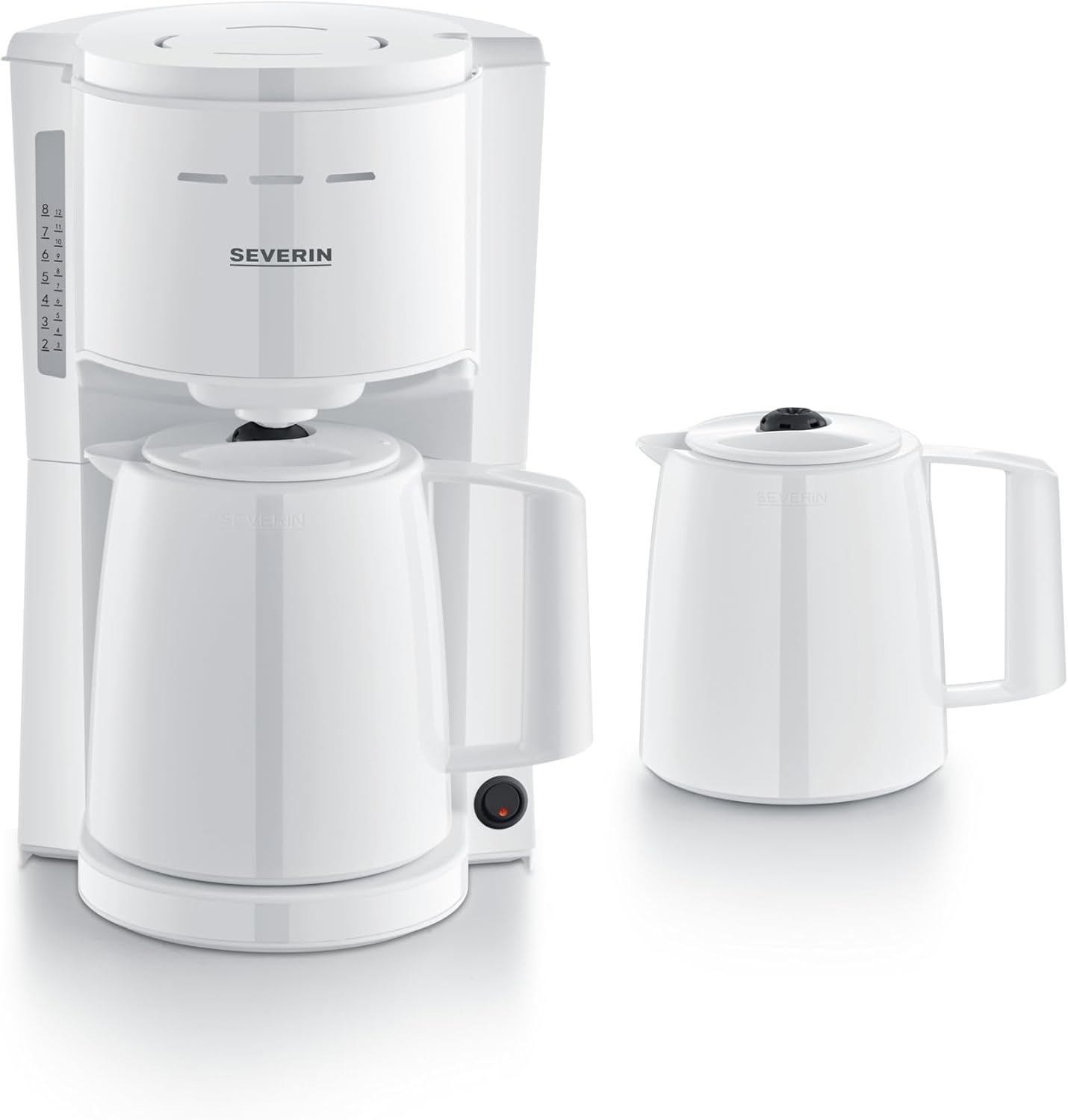 SEVERIN KA 9309 Drip Coffee Maker with 2 Thermal Jugs White