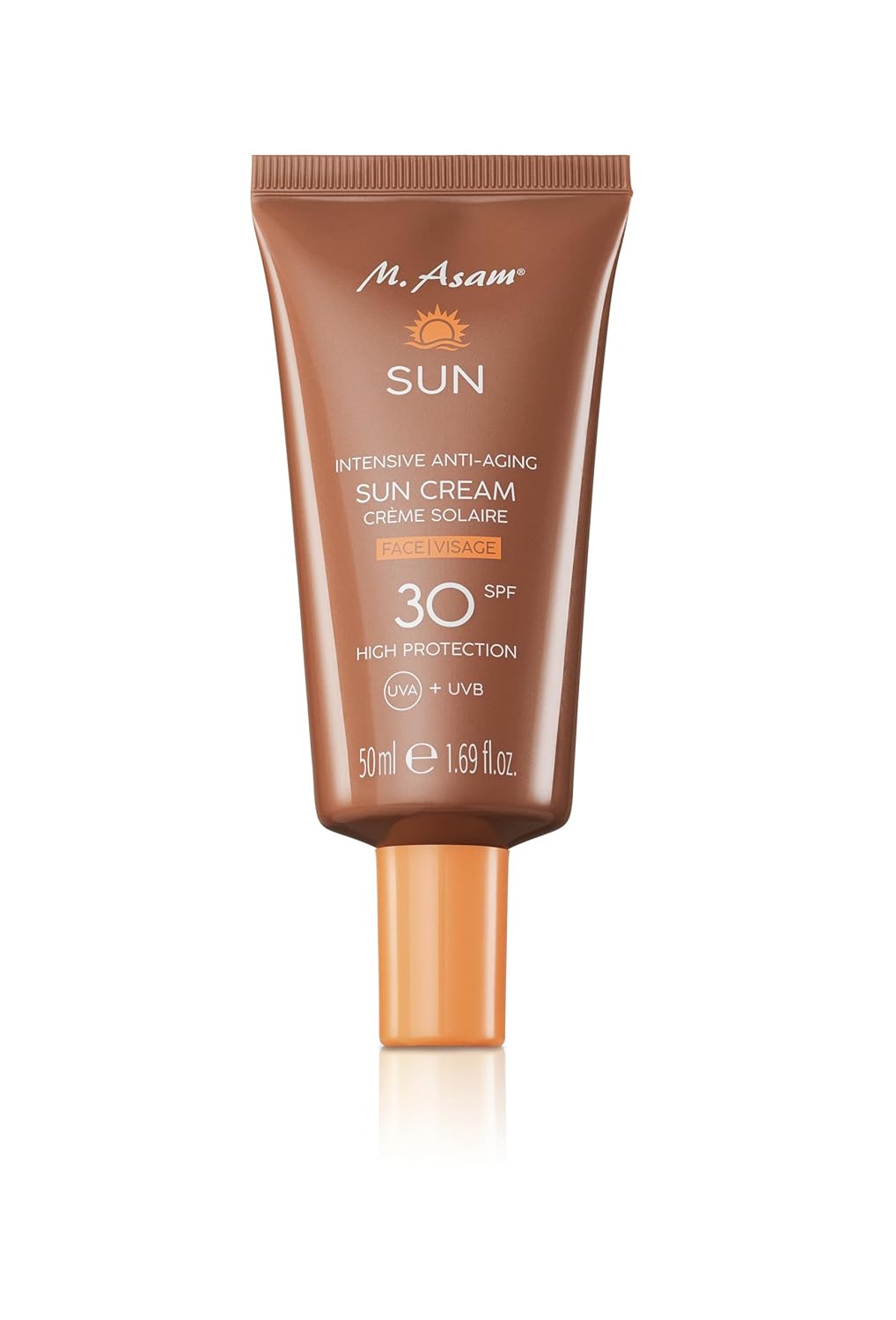M. Asam SUN Intensive Anti-Ageing Sun Cream Face SPF 30 (50 ml) - Face Cream with Instant Protection Against UVA & UVB Radiation, Prevents Sun-Related Skin Damage, with Aloe Vera & Coconut Water