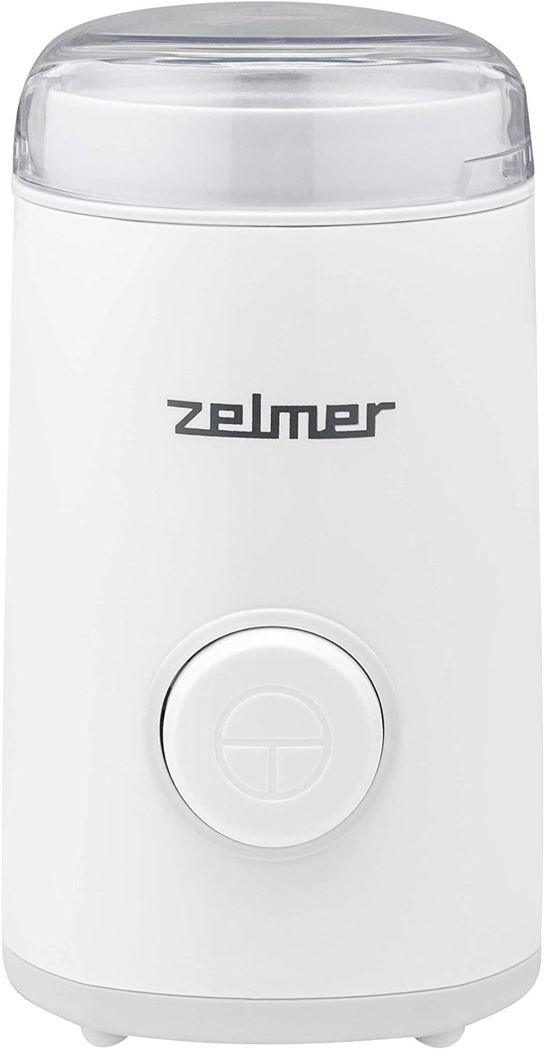 Zelmer ZCG7325 Electric Spice and Coffee Grinder 150 mm Plastic and Stainless Steel White