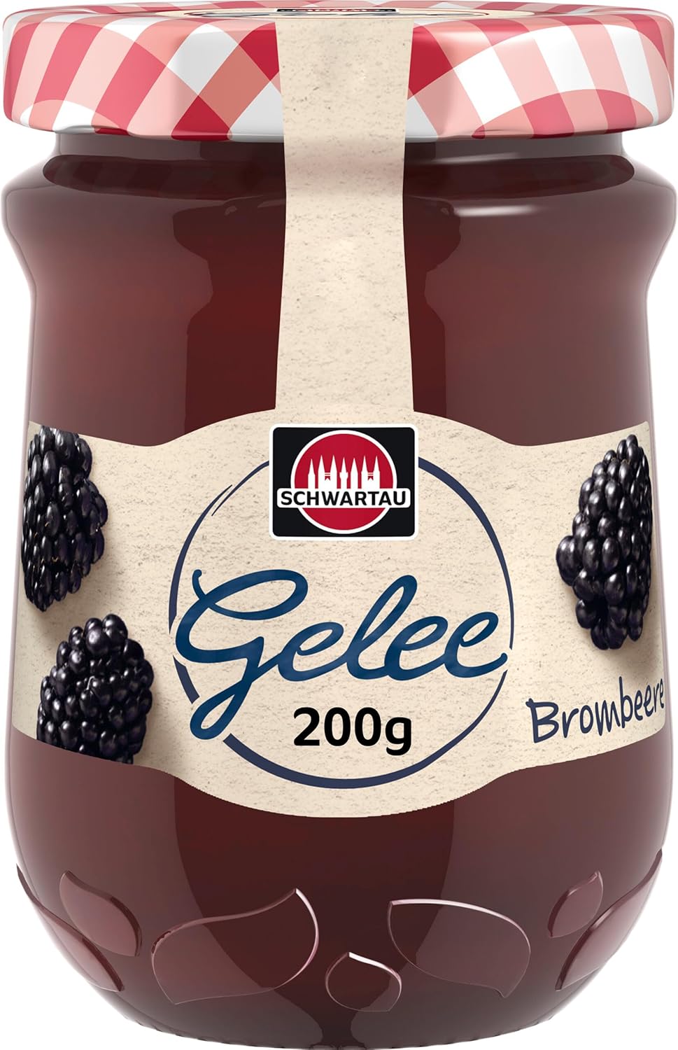 Schwartau Jelly Blackberry Fruit Juice 200g (Pack of 6)