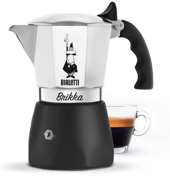 Bialetti Brikka Aluminium Coffee Maker.