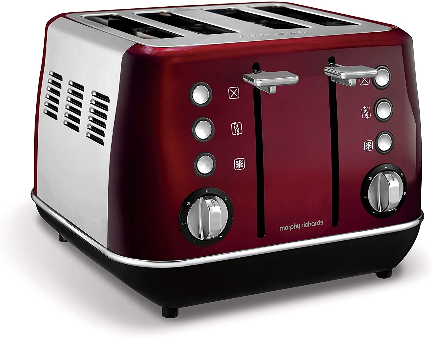 Morphy Richards Evoke 4 Slice Toaster 240108 Red Four Slice Toaster Red Toaster