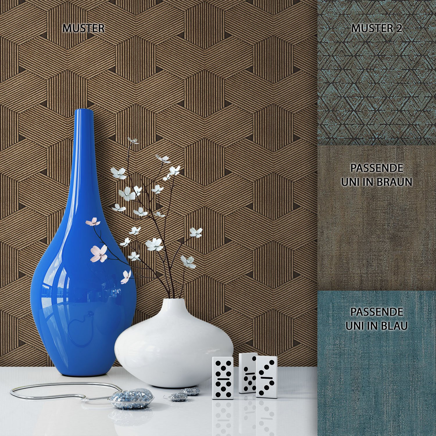 Newroom Design Newroom Wallpaper Brown Non-Woven Graphic Modern Modern Modern Elegant Desi