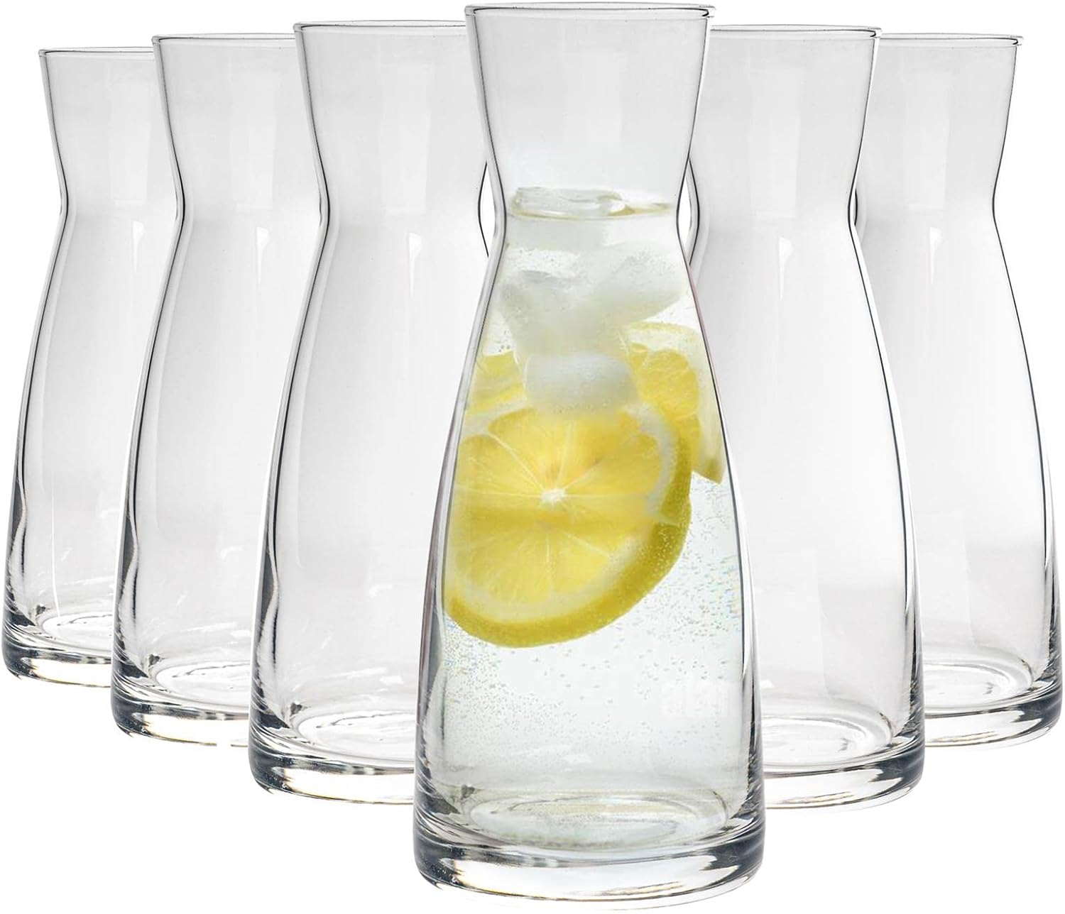 Bormioli Rocco Ypsilon Glass Carafes – 1.1 L – Pack of 6