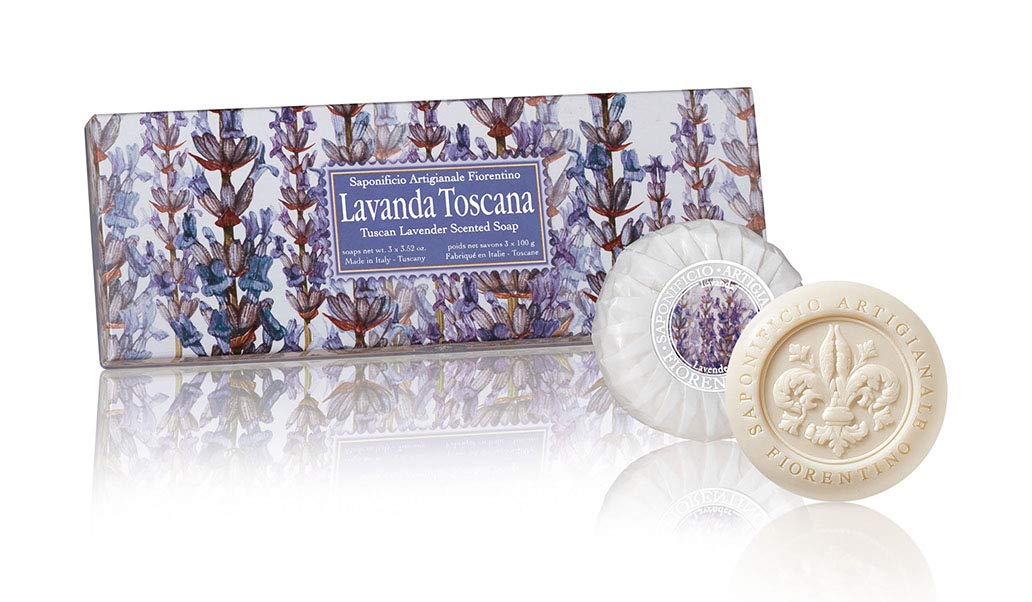 Saponificio Artigianale Fiorentino Lavender Round 3 per 100g Handmade Italian Soaps from Fiorentino