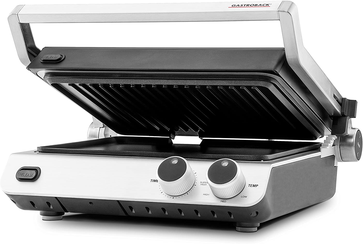 GASTROBACK Design BBQ Pro 42537 Contact Grill, Black/silver