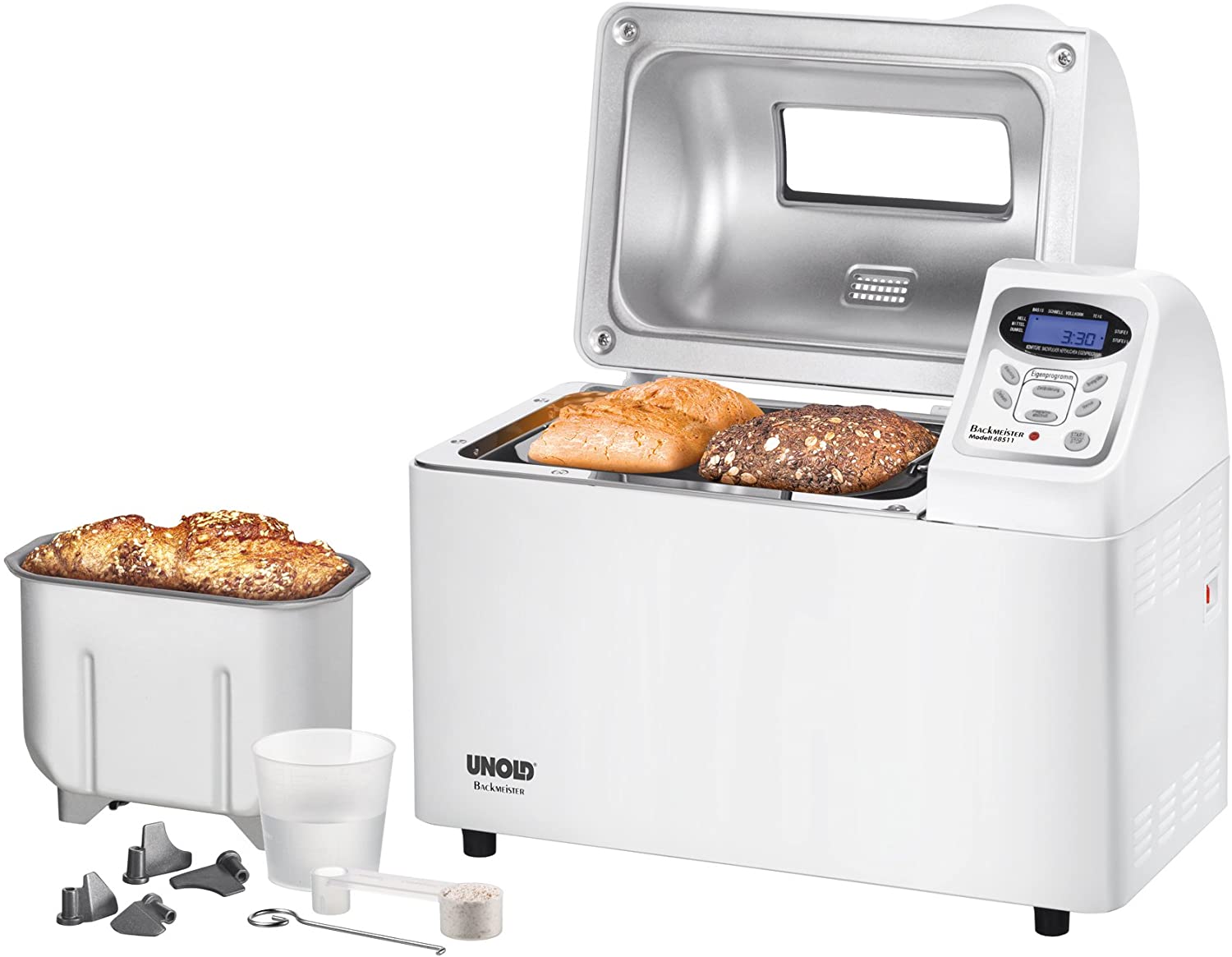 UNOLD bread maker Backmeister Extra, 700 W, 750-1800g bread weight, ceramic coating, 68511