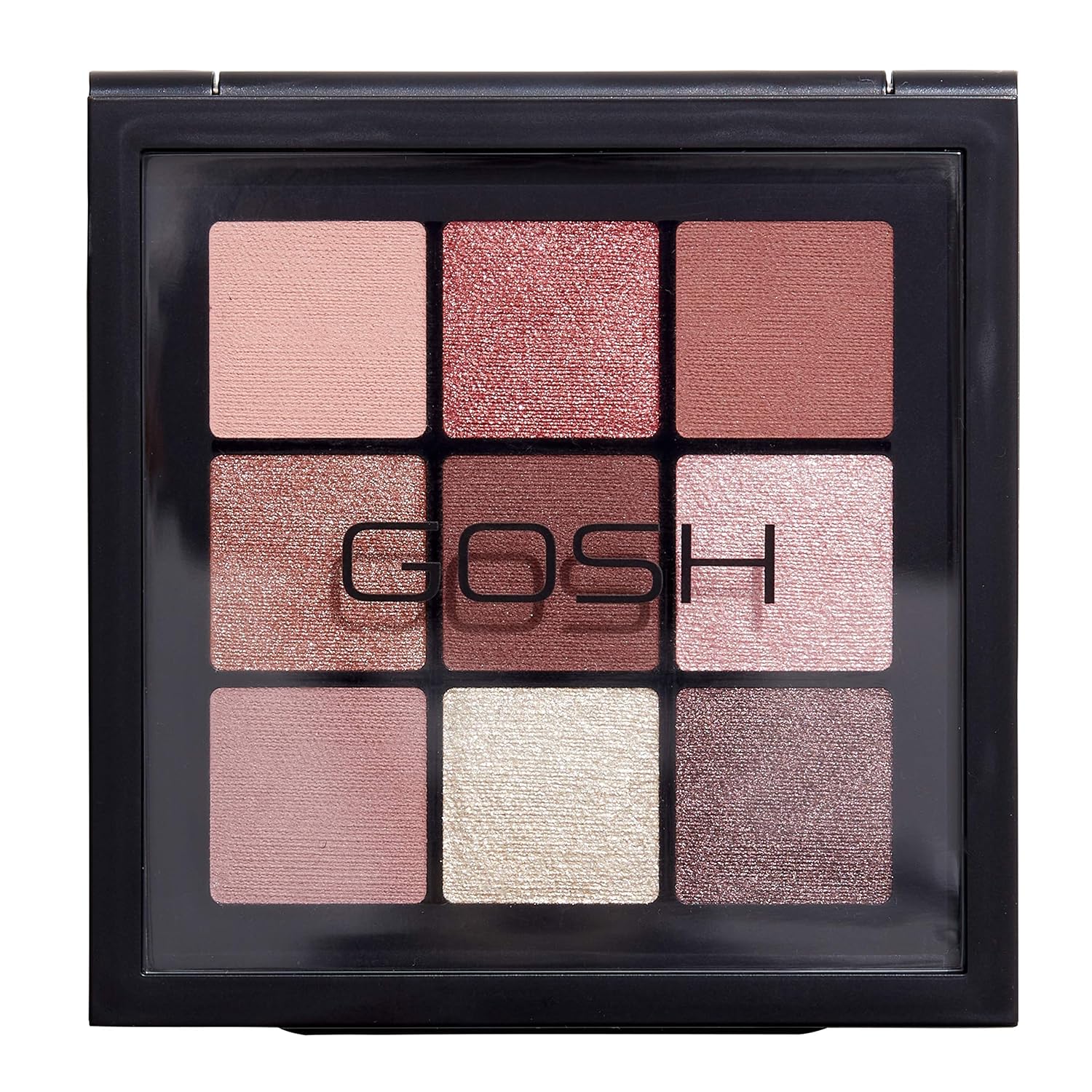 Gosh Eyedity Eyeshadow Palette 001 Be Honest with 9 Perfectly Matched Color in Matt & Metallic I Can Be Combined For Day Makeup & Glittering Looks for the Evening I Vegan & Fragrance Free