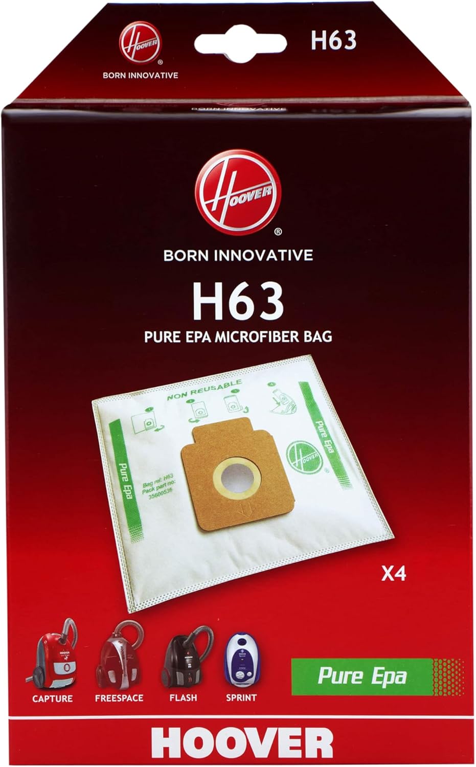 Hoover Purehepa Vacuum Cleaner Bags & Filters H63