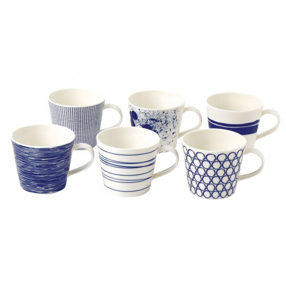 Royal Doulton Pacific Cup Blue 6 Parts