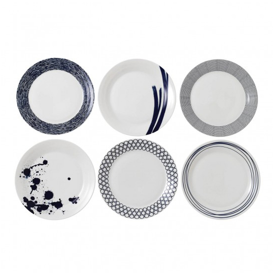 Royal Doulton Pacific Blue Plate 6 Parts