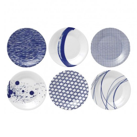 Royal Doulton Pacific Blue Plate 6 Parts