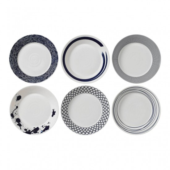 Royal Doulton Pacific Deep Plate 6 Parts
