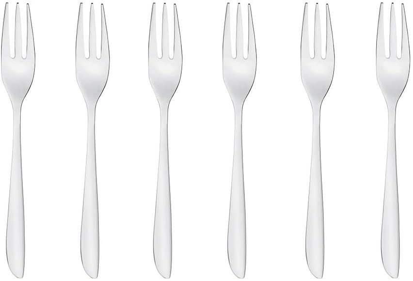 Sambonet Pack 6 Pcs Cake Forks Leaf S/Steel