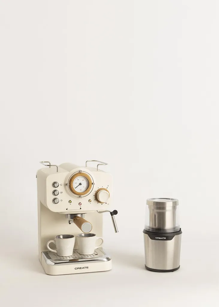 CREATE THERA RETRO Espresso Coffee Machine + MILL PRO Coffee Grinder Pack