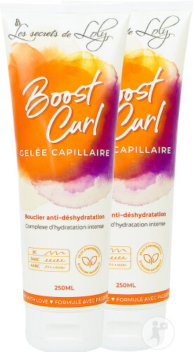 Pack Van 2 Les Secrets De Loly Boost Curl Hair Styling Moisturizer Tubes 2x250ml