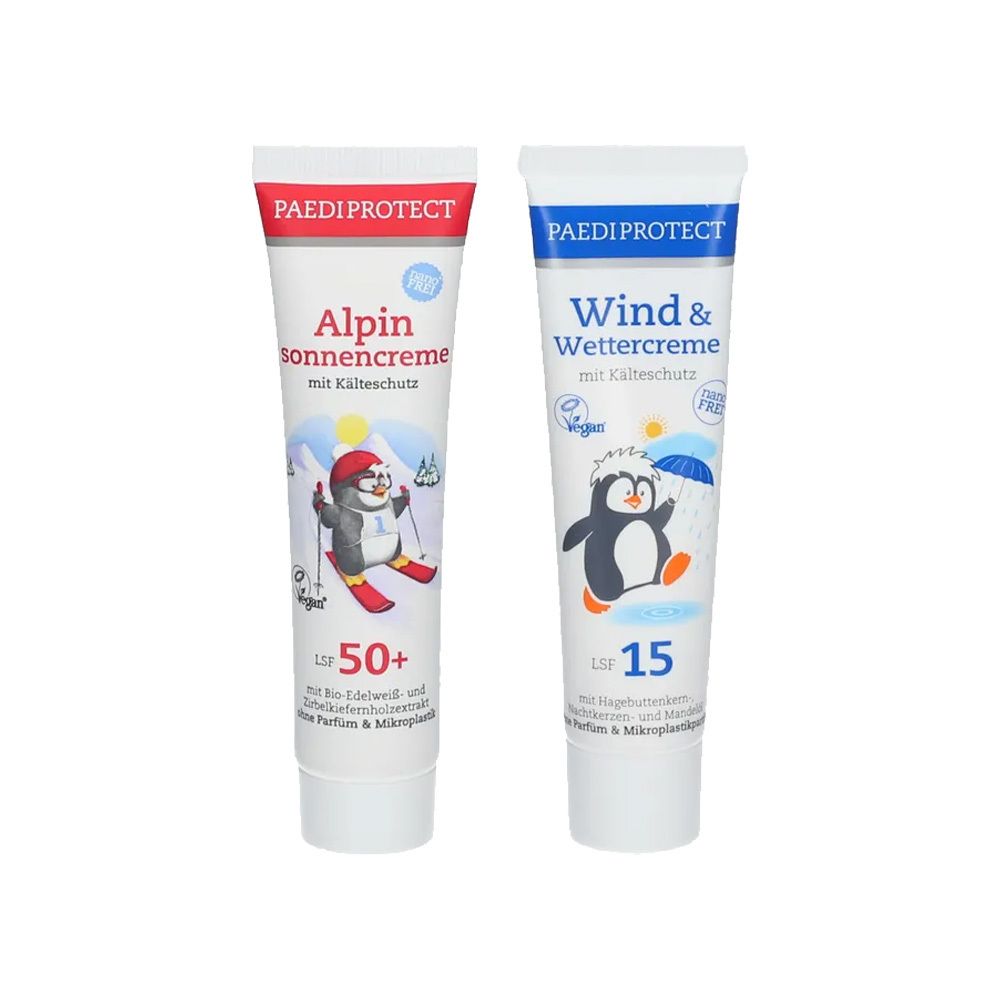 PAEDIPROTECT alpine sun cream SPF 50+ + wind & weather cream 2x30 ml