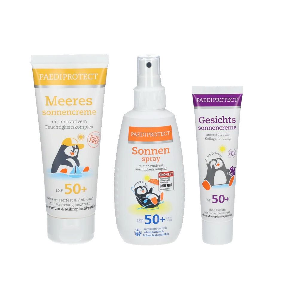 PAEDIPROTECT sea sun cream + sun spray + facial sun cream 1 St