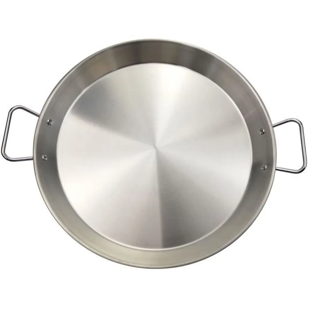 Paella pan BAUMALU, 40 cm, stainless steel, suitable for induction cooktops