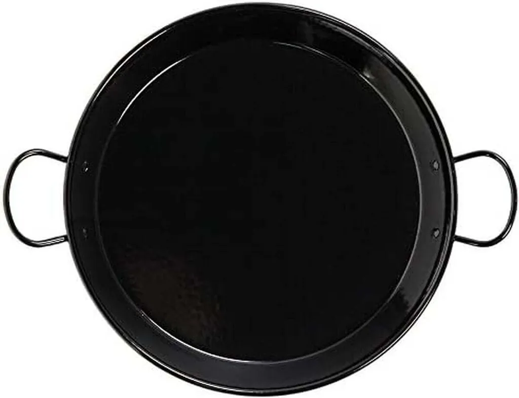 Paella pan Vaello, enamelled steel, for 8 people (Ø 38 cm)
