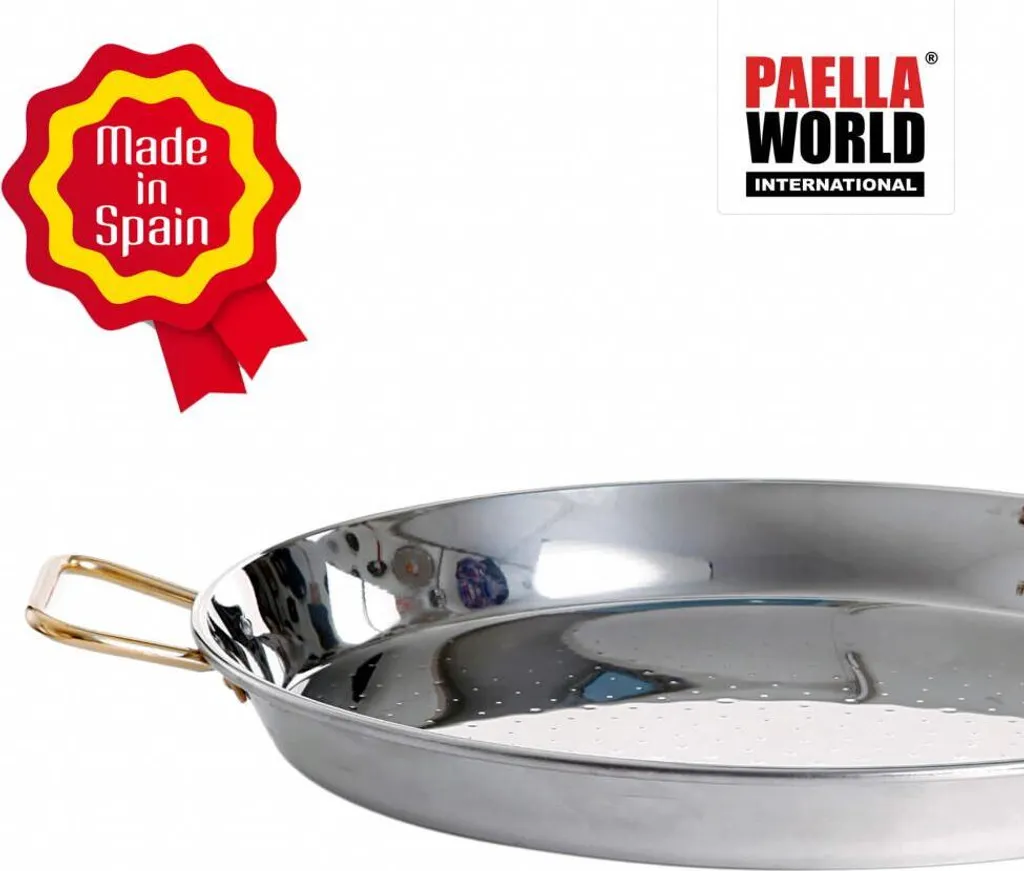 Paella World Original Spanish Paella Pan Type Valenciana 70cm Stainless Steel