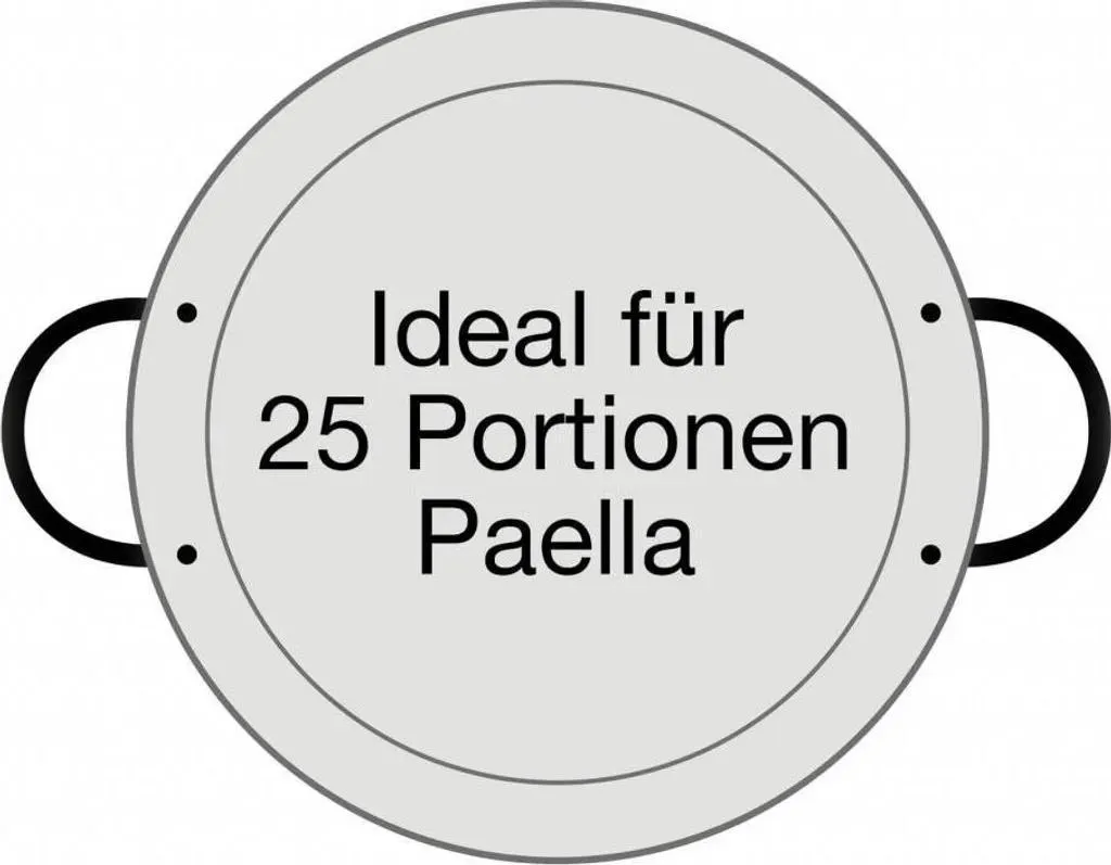 Paella World Original Spanish Paella Pan, Valenciana Type, 90cm Diameter