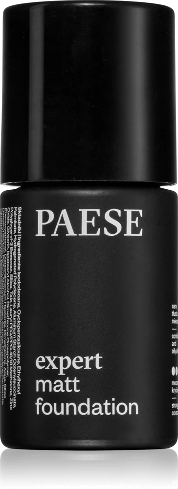 Paese Expert Matt Foundation mattifying foam make-up for mixed to oily skin True Beige 30 ml