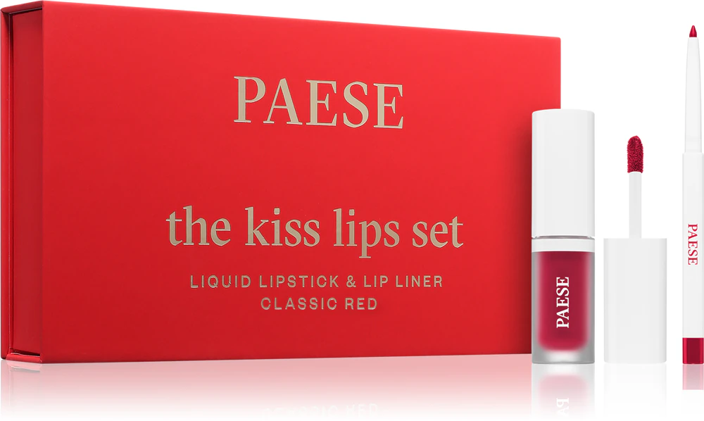 Paese The Kiss Lips Set Classic Red Gift Set 06 Classic Red shade