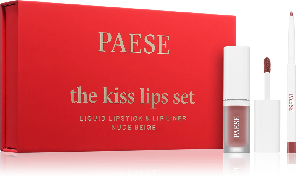 Paese The Kiss Lips Set Gift Set 01 Nude Beige Shade