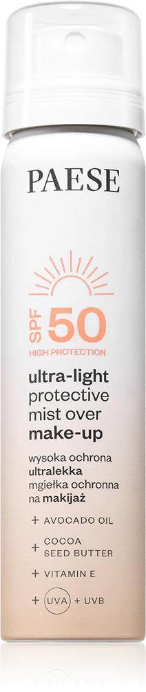 Paese Ultra-light Protective Mist Over Make-up Make-up Fixing Spray SPF 50