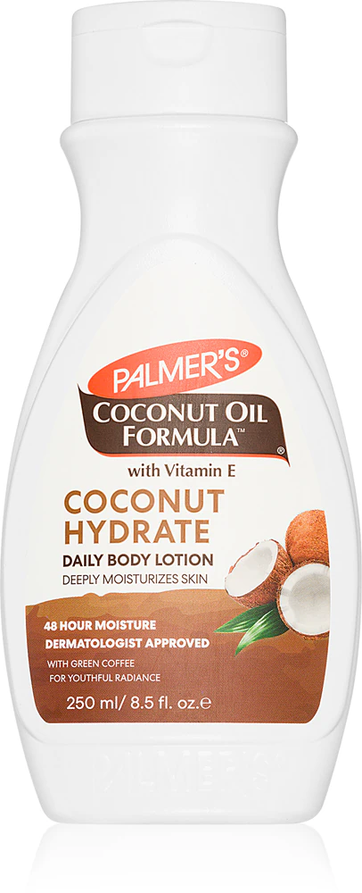 Palmer’s Hand & Body Coconut Oil Formula moisturizing body lotion with vitamin E