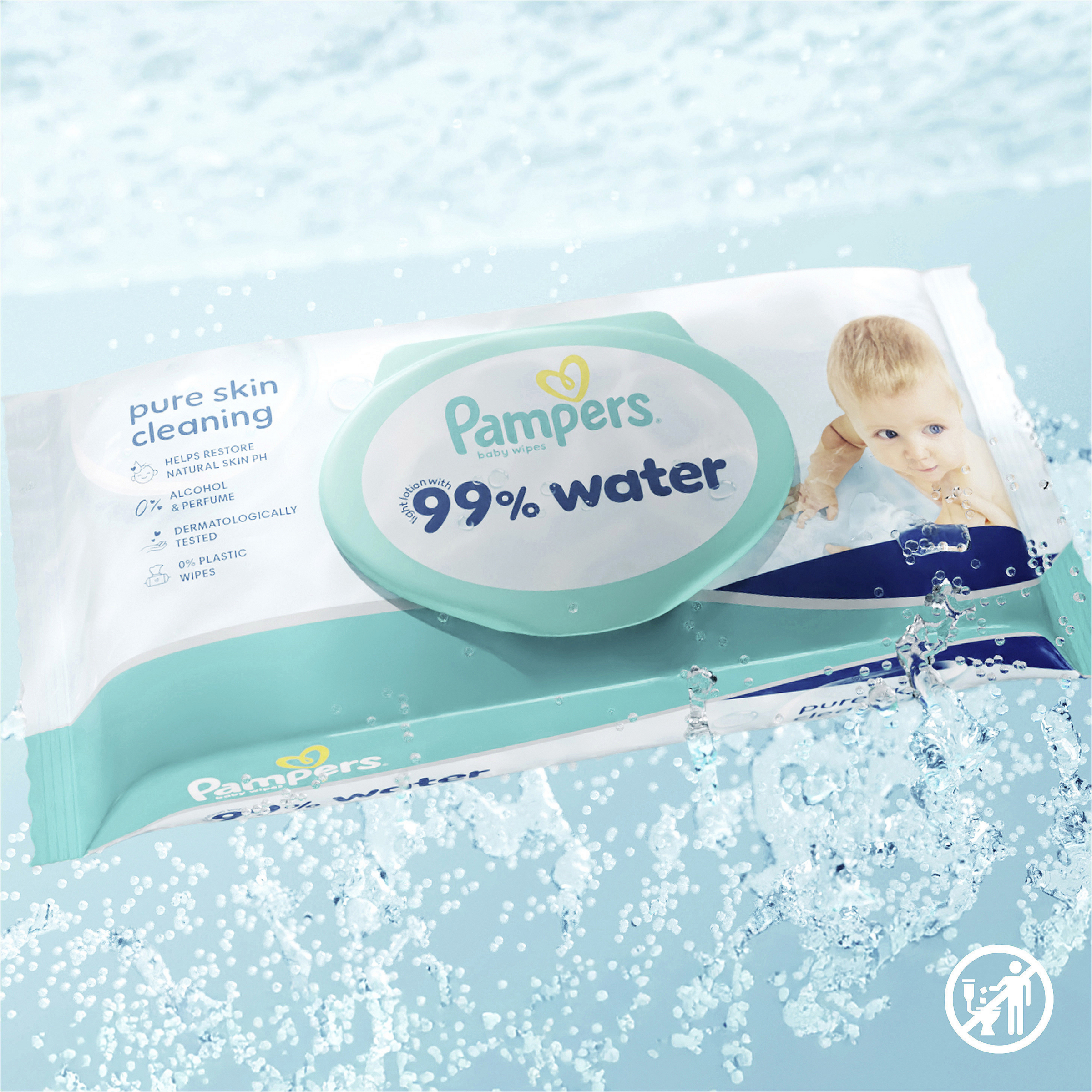 Pampers Baby Wipes 99% Water