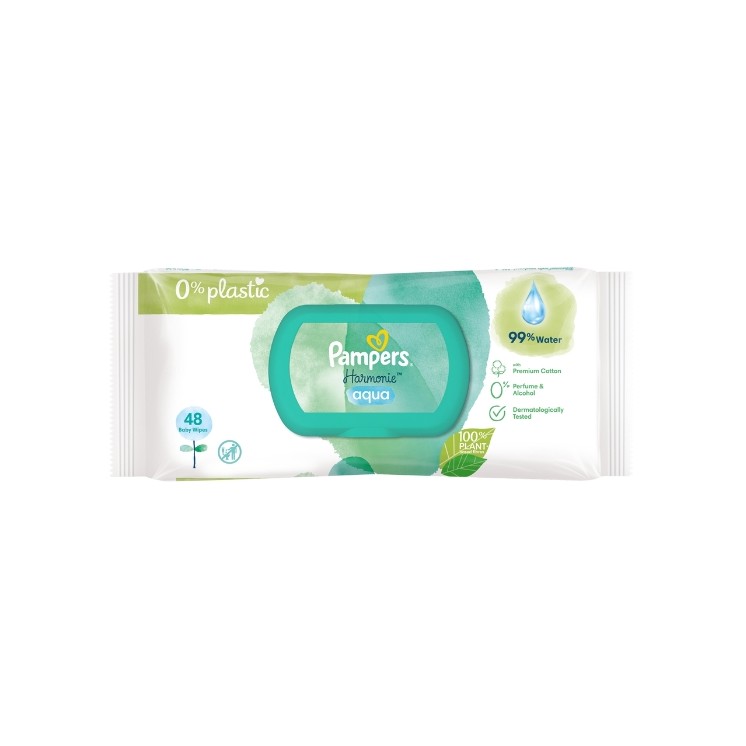 Pampers Harmonia Aqua Wet Wipes 48 pieces