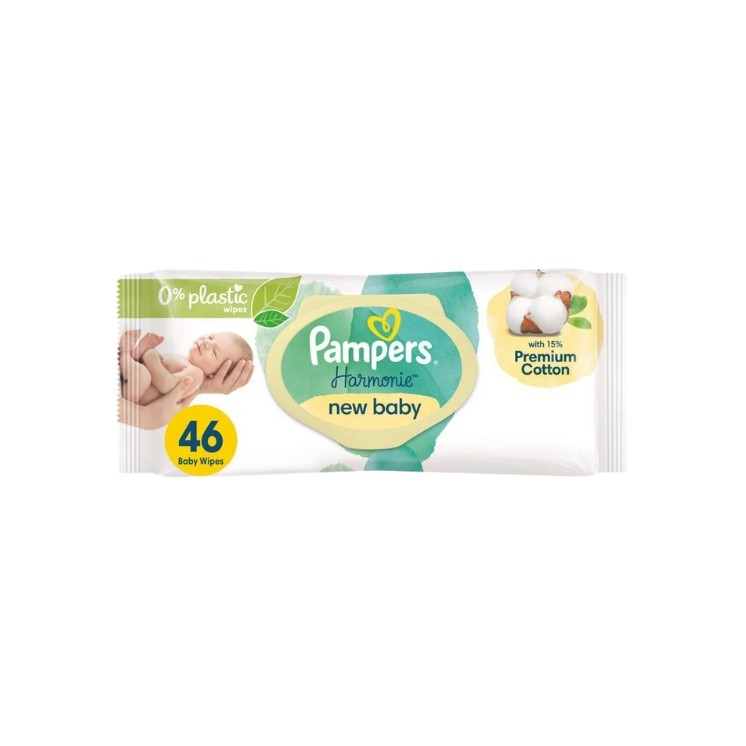 Pampers Harmonia New Baby Wet Wipes 46 pieces