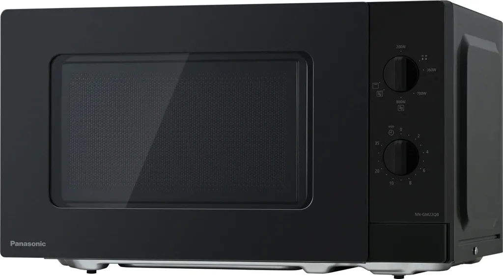 Panasonic NN-GM22QBEPG, countertop combination microwave, 20 l, 800 W, rotary knob, black