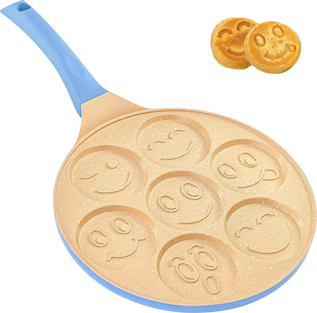 Xdovet Pancake pan, non-stick frying pan for pancakes, pancake pan, pancake pan, blue color