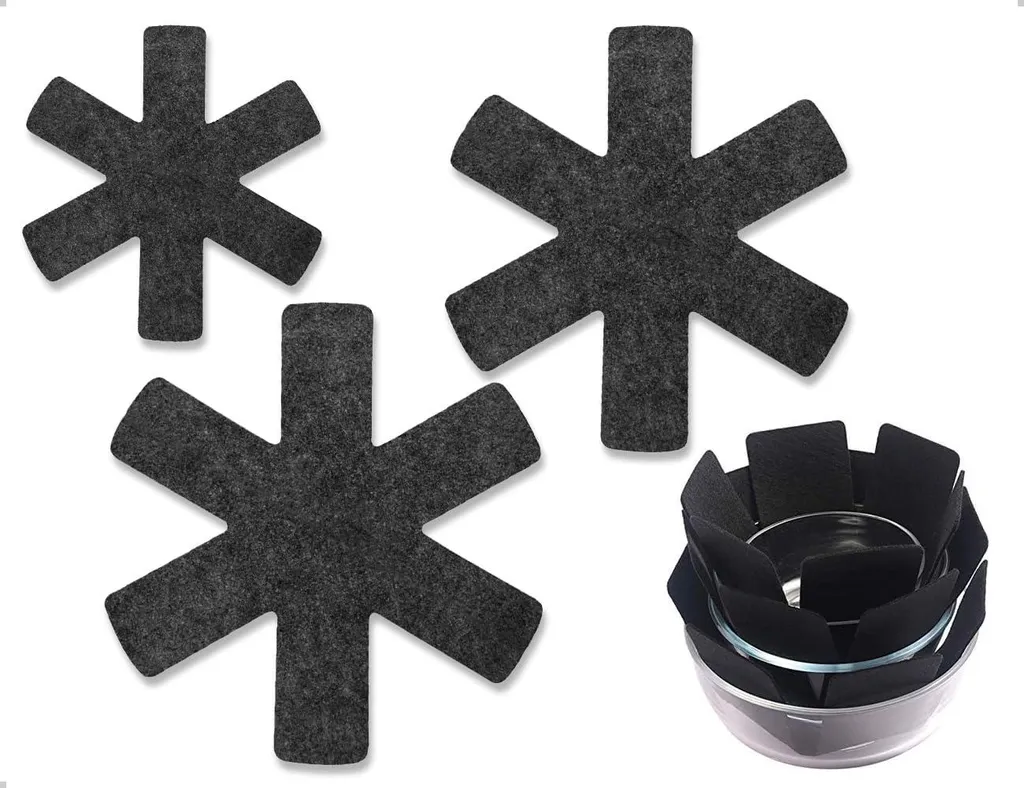 Markenlos Puncture protectors - Set of 3 - Black - Felt - 26/35/38 cm