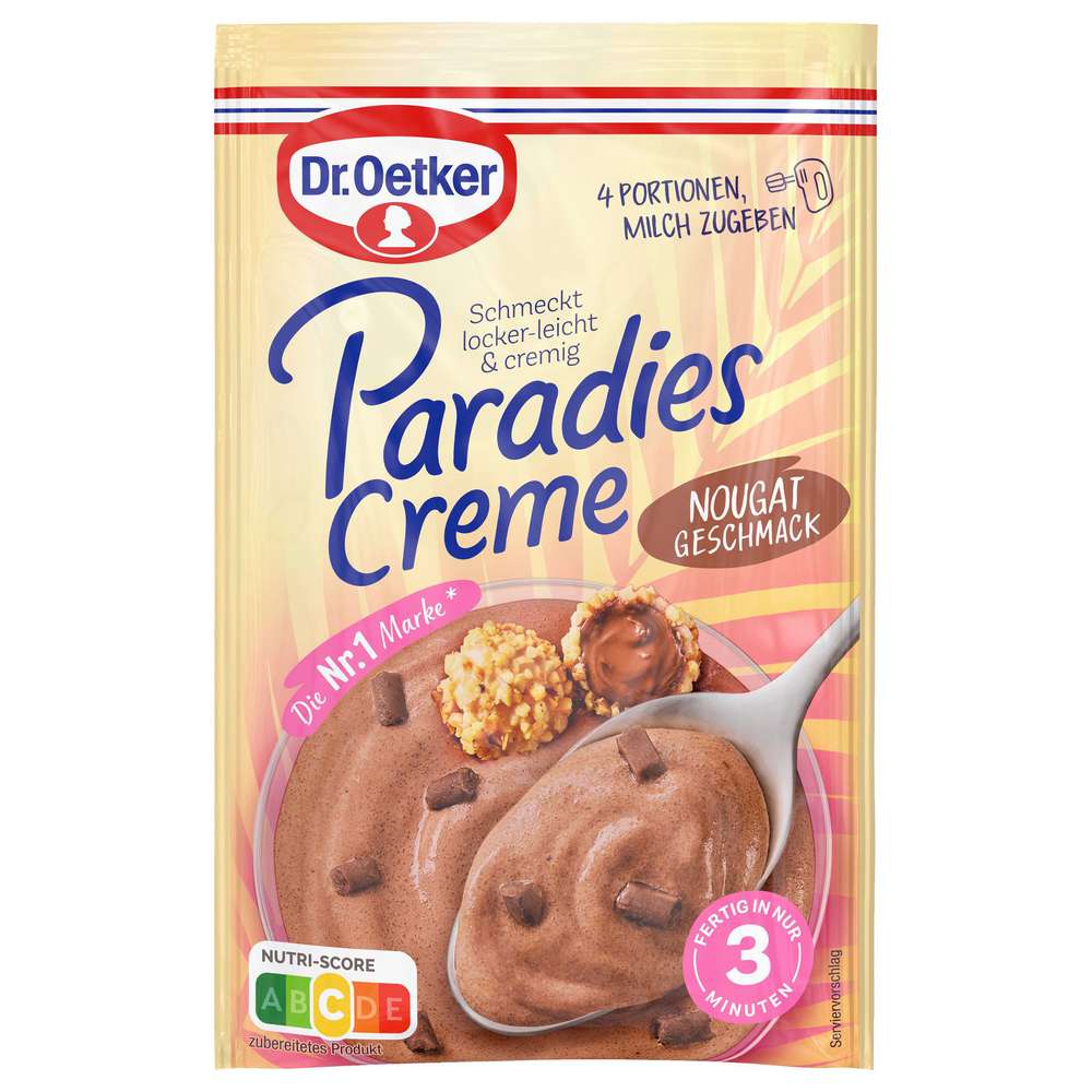 Dr. Oetker Paradiescreme, Nougat
