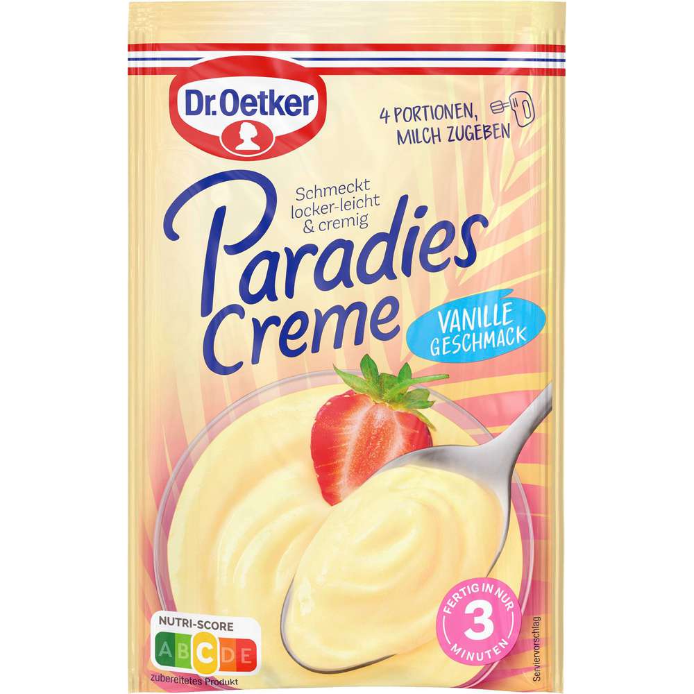 Dr. Oetker Paradiescreme, Vanille