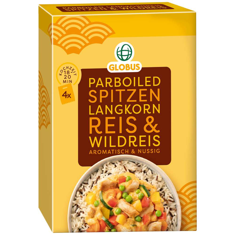 GLOBUS Parboiled Spitzen Langkornreis & Wildreis