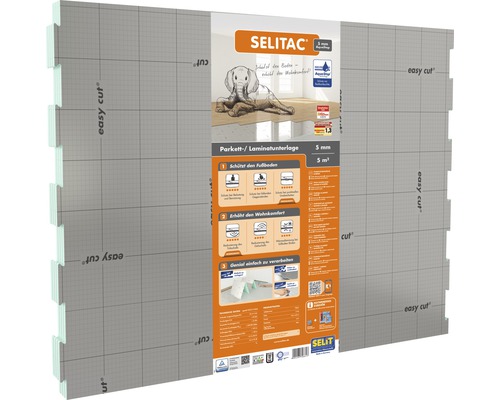 Selit Parquet and laminate underlay SELITAC® 5 mm AquaStop 5 m²