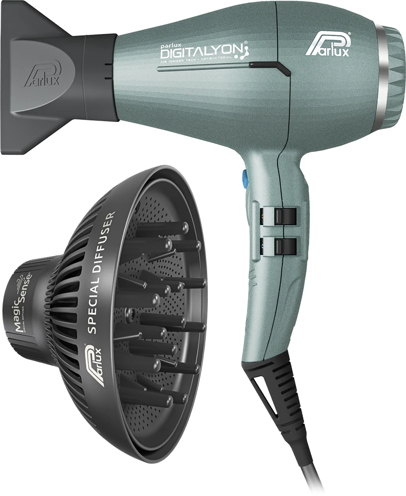 Parlux Digitalyon + Magic Sense hairdryer + diffuser